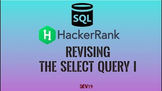 #1 Revising the Select Query 1 | HackerRank SQL Solutions