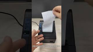 HOIN 80mm thermal printer E802 how to Input Paper+ how to have self test page