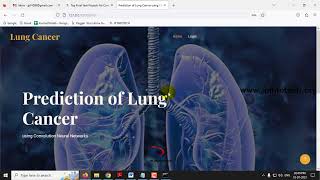 Prediction of Lung Cancer using Convolution Neural Networks | Python IEEE Final Year Project
