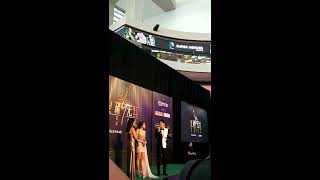 Selena Li (李施嬅) \u0026 Edwin Siu (蕭正楠) @ 161022 Starhub TVB Awards Red Carpet