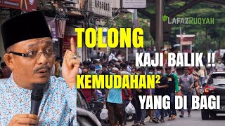 VIRAL !! TOLONG KAJI BALIK KEMUDAHAN² YANG DI BAGI