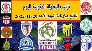 ترتيب الدوري المغربي 2024 🔥 نتائج مباريات الجولة 16 🔥 نتائج مباريات اليوم البطولة المغربية 2024