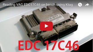 Reading VAG EDC17C46 on bench using Ktag