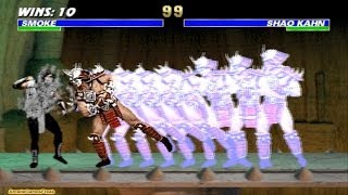 Ultimate Mortal Kombat 3 arcade Human Smoke Gameplay Playthrough Longplay