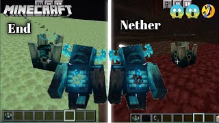 Does, warden spawn in nether and end??😱😱👀