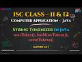 StringTokenizer Class in Java | ISC Class 12 Computer Applications Tutorial 🚀