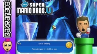 New Super Mario Bros. U Challenge Mode - TIME ATTACK - "Icicle Skating" 71.91 Dazran303 "Wii U" Gameplay