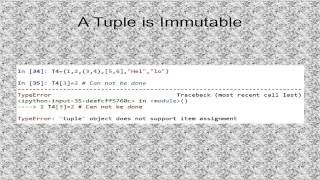 Tutorial 9. Python Tuples
