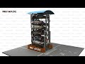 Most Space-Saving Vertical Rotary Parking System ARP Animation video