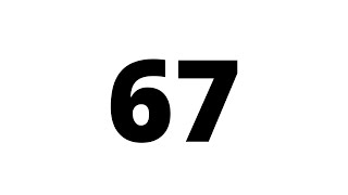 67 Second Countdown Timer White Screen With Sound Effect