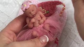 miniature silicone baby lila