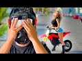 She Bought a Mini Bike...