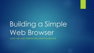 Building a Simple Web Browser in Visual Basic
