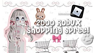 2000 𝗥𝗼𝗯𝘂𝘅 𝗦𝗵𝗼𝗽𝗽𝗶𝗻𝗴 𝗦𝗽𝗿𝗲𝗲~🎀🛒 ✧‧˚With BUBB