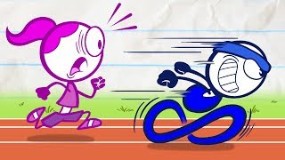 7 Times Pencilmate had to RUN for his LIFE! | Animated Cartoons Characters | Ani