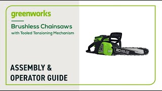 Brushless Chainsaw Assembly & Operation Guide