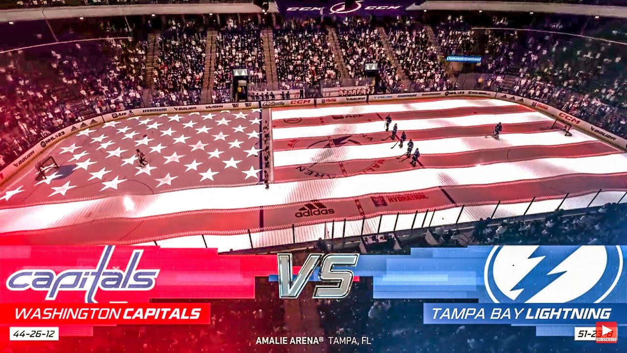 Washington Capitals Vs Tampa Bay Lightning 3/30/2023 NHL 23 Gameplay ...