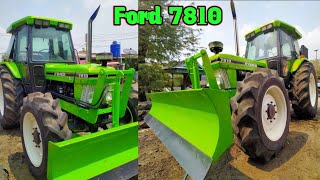 ត្រាក់ទ័រ Ford 7810 ម៉ាស៊ីនធំ កម្លាំងខ្លាំង កង់ធំមុខក្រោយ មានកាប៊ីនបិទជិត ត្រាក់ទ័រនៅស្អាតខ្លាំង