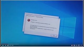 How To Fix Runtime Error For Windows 10 - Any Computer