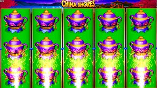 ★★JACKPOT HANDPAY★★$60 BETS★★CHINA SHORES HIGH LIMIT SLOT MACHINE BUENO DINERO MUSEUM SLOTS KONAMI