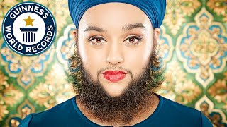 Youngest female with a full beard - Guinness World Records