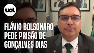 Flávio Bolsonaro diz que ligar o pai ao 8/1 é 'maldade' e pede prisão de ex-ministro do GSI