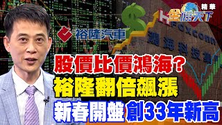 【精華】股價比價鴻海？裕隆翻倍飆漲新春開盤竟創33年新高！？#王兆立 @tvbsmoney 20230201