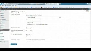Reading Settings - WordPress Tutorial Series No.19