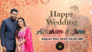 Wedding Ceremony Abraham \u0026 June /4K STEREAMING