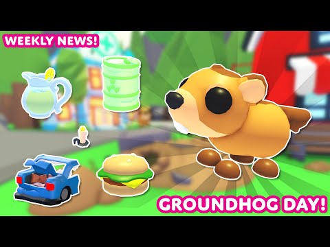 Groundhog Day!! ️ 3 New Furniture Packs! Weekly News! Adopt Me! on Roblox
