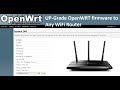 OpenWRT Firmware upgrade to Any WiFi Router