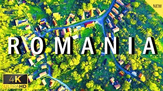 FLYING OVER ROMANIA(4K UHD) - Relaxing Music with Scenic Relaxation (4K Ultra HD TV Video)