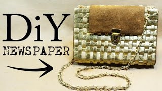 NEWSPAPER BAG DIY