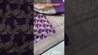 Banarasi handwoven Pure katan pure Katan silk handloom Weving jaal Weving Banarasi ssree