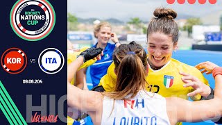 FIH Hockey Women's Nations Cup 2023-24 - Match 17 : Highlights - Korea vs Italy | #FIHNationsCup