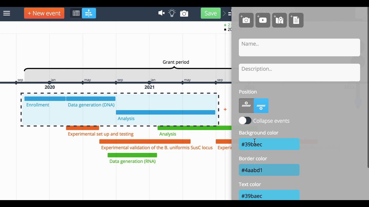 How To Change The Order Of The Events Videobook Timeline Maker