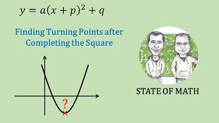 Finding the turning point of a quadratic function after completing the square
