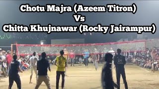 Chotu Majra (Azeem Titron) Vs Chitta Khujnawar (Rocky Jairampur) at Salhapur Volleyball tournament