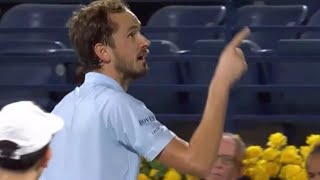 Daniil Medvedev screams at umpire after receiving code violation - 'You're soft'