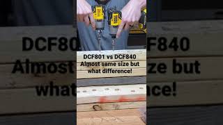 Dewalt DCF801 12v vs DCF840 20v Almost same size but what a difference!