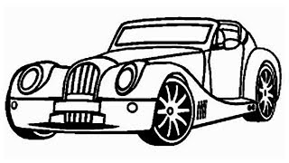 Coloring Pages-How to Draw a Car - How to Draw a Ferrari with Colors - How to Draw a Car
