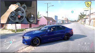 BMW M5 - Forza Horizon 5 | Logitech g29 steering wheel