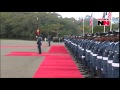 us president barack obama inspects guard of honour at state house