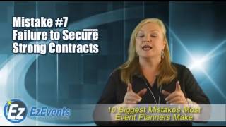 Event Planning Tips - 10 Mistakes Most Event Planners Make