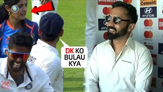 Dinesh Karthik started blushing when Virat Kohli teasing his rumour girlfriend in Ind vs Aus