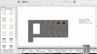 Rockwell Arena Simulation - Parking Lot Animation