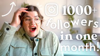 How I gained 1000+ followers in one month 📈 | Instagram Insights Report Janurary 2022