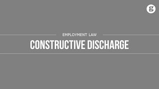 Constructive Discharge