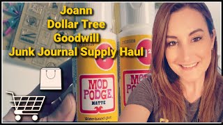 Joann | Dollar Tree | Goodwill Craft Haul | Paper Crafting | Junk Journaling | Tim Holtz Sale!