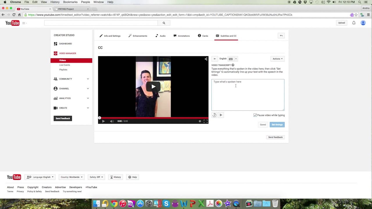 Closed Captioning Youtube